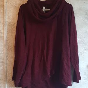 NY Collection cowl neck sweater